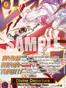 Divine Departure (Alternate Art) (OP13-076) - Carrying On His Will Foil