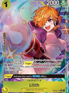 Lilith (Alternate Art) (OP13-113) - Carrying On His Will Foil