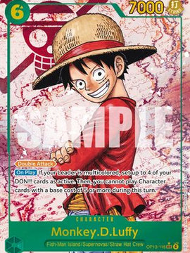 Monkey.D.Luffy (118) (Parallel) (OP13-118) - Carrying On His Will Foil