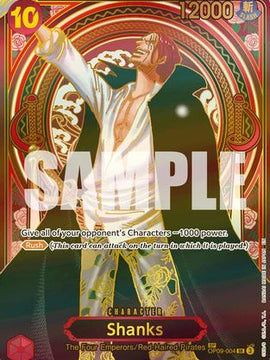 Shanks - OP09-004 (SP) (Gold) (OP09-004) - Carrying On His Will Foil