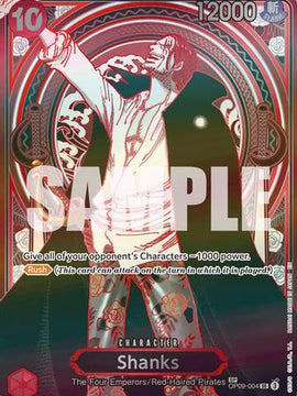 Shanks - OP09-004 (SP) (Silver) (OP09-004) - Carrying On His Will Foil