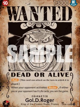 Gol.D.Roger - OP09-118 (SP) (Wanted Poster) (OP09-118) - Carrying On His Will Foil