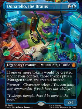 Donatello, the Brains (0002) (Borderless) (TMC-002) - Commander: Teenage Mutant Ninja Turtles