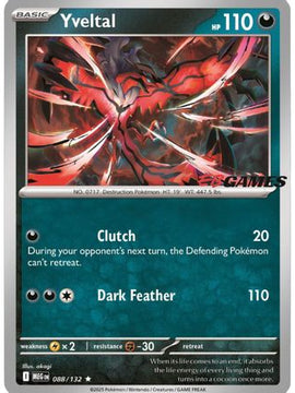 Yveltal (EB Games) 88 - Miscellaneous Cards & Products Holofoil