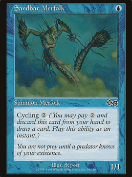 Sandbar Merfolk (USG-094) - Urza's Saga