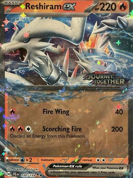 Reshiram ex (Journey Together Stamped) 30 - Miscellaneous Cards & Products Holofoil