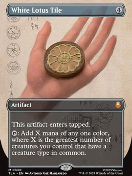 White Lotus Tile (Borderless) (TLA-330) - Avatar: The Last Airbender