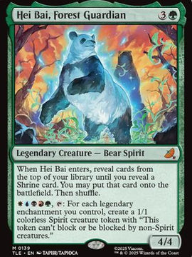 Hei Bai, Forest Guardian (TLE-139) - Avatar: The Last Airbender: Eternal-Legal Foil