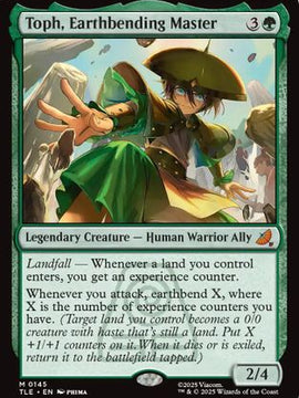 Toph, Earthbending Master (TLE-145) - Avatar: The Last Airbender: Eternal-Legal Foil