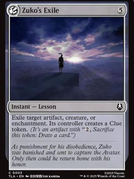 Zuko's Exile (TLA-003) - Avatar: The Last Airbender Foil