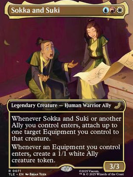 Sokka and Suki (Borderless) (TLE-071) - Avatar: The Last Airbender: Eternal-Legal Foil