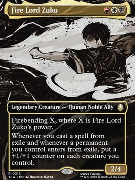 Fire Lord Zuko (Borderless) (TLA-315) - Avatar: The Last Airbender Foil