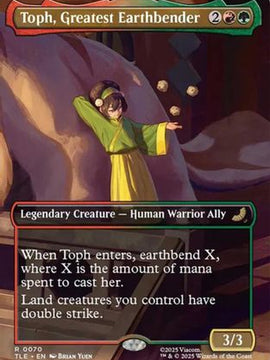 Toph, Greatest Earthbender (Borderless) (TLE-070) - Avatar: The Last Airbender: Eternal-Legal
