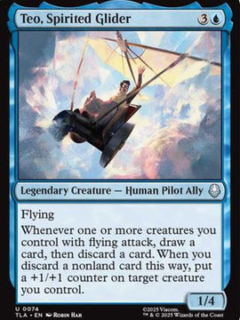 Teo, Spirited Glider (TLA-074) - Avatar: The Last Airbender Foil