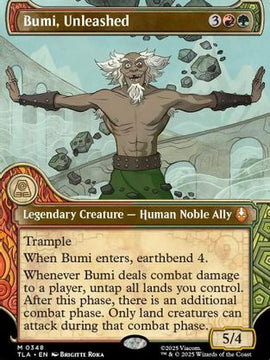 Bumi, Unleashed (Showcase) (TLA-348) - Avatar: The Last Airbender Foil