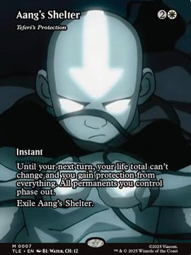 Aang's Shelter - Teferi's Protection (Borderless) (TLE-007) - Avatar: The Last Airbender: Eternal-Legal Foil