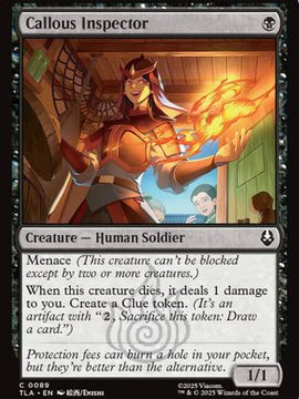 Callous Inspector (TLA-089) - Avatar: The Last Airbender Foil