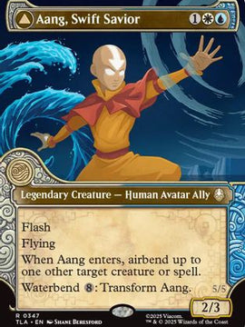 Aang, Swift Savior (Showcase) (TLA-347) - Avatar: The Last Airbender Foil