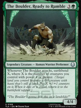The Boulder, Ready to Rumble (TLA-168) - Avatar: The Last Airbender Foil