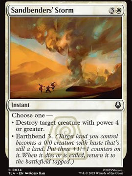 Sandbenders' Storm (TLA-034) - Avatar: The Last Airbender Foil