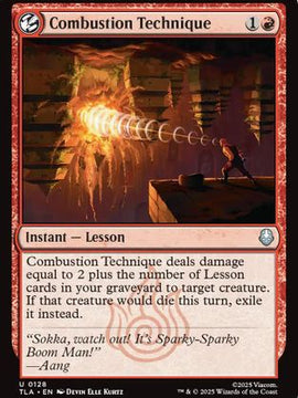 Combustion Technique (TLA-128) - Avatar: The Last Airbender Foil