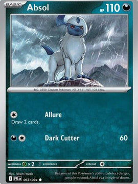 Absol 63 - ME02 Phantasmal Flames Reverse Holofoil