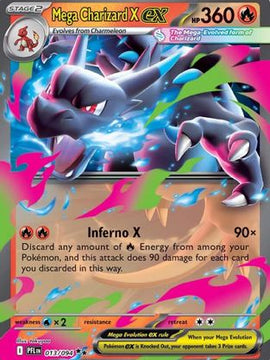 Mega Charizard X ex - 013/094 13 - ME02 Phantasmal Flames Holofoil