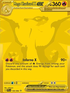 Mega Charizard X ex - 130/094 130 - ME02 Phantasmal Flames Holofoil