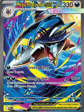 Mega Sharpedo ex - 127/094 127 - ME02 Phantasmal Flames Holofoil
