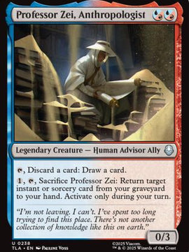 Professor Zei, Anthropologist (TLA-238) - Avatar: The Last Airbender Foil