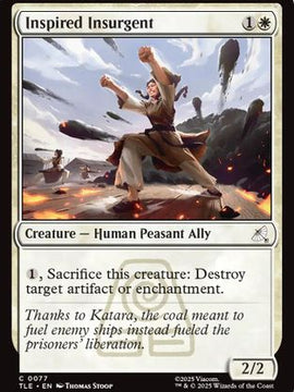 Inspired Insurgent (TLE-077) - Avatar: The Last Airbender: Eternal-Legal Foil
