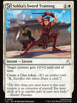 Sokka's Sword Training (TLE-084) - Avatar: The Last Airbender: Eternal-Legal Foil