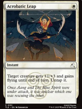 Acrobatic Leap (TLE-151) - Avatar: The Last Airbender: Eternal-Legal Foil