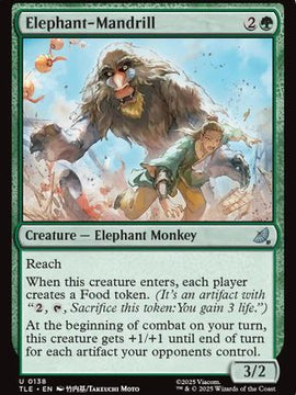 Elephant-Mandrill (TLE-138) - Avatar: The Last Airbender: Eternal-Legal Foil