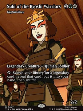 Suki of the Kyoshi Warriors - Captain Sisay (Borderless) (TLE-047) - Avatar: The Last Airbender: Eternal-Legal Foil