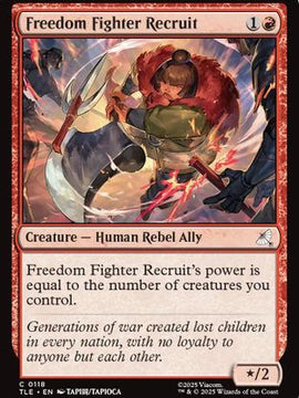 Freedom Fighter Recruit (TLE-118) - Avatar: The Last Airbender: Eternal-Legal Foil
