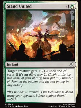 Stand United (TLE-149) - Avatar: The Last Airbender: Eternal-Legal Foil