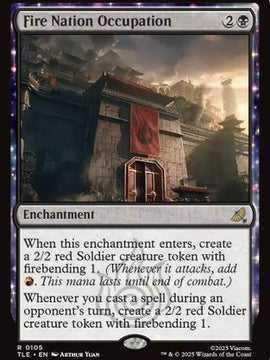 Fire Nation Occupation (TLE-105) - Avatar: The Last Airbender: Eternal-Legal Foil