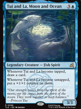 Tui and La, Moon and Ocean (TLE-096) - Avatar: The Last Airbender: Eternal-Legal Foil