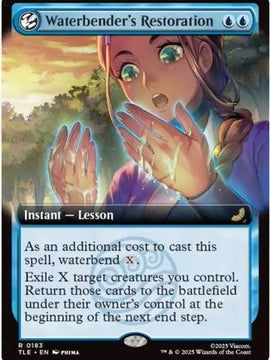 Waterbender's Restoration (Extended Art) (TLE-183) - Avatar: The Last Airbender: Eternal-Legal Foil