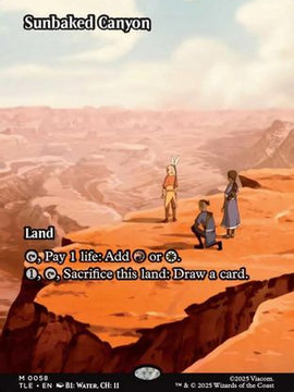 Sunbaked Canyon (Borderless) (TLE-058) - Avatar: The Last Airbender: Eternal-Legal