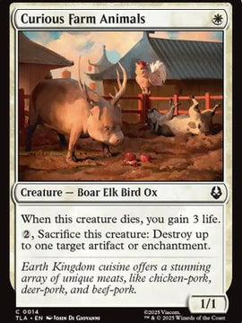 Curious Farm Animals (TLA-014) - Avatar: The Last Airbender Foil