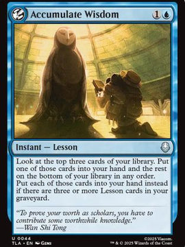 Accumulate Wisdom (TLA-044) - Avatar: The Last Airbender Foil