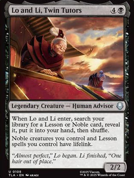 Lo and Li, Twin Tutors (TLA-108) - Avatar: The Last Airbender Foil