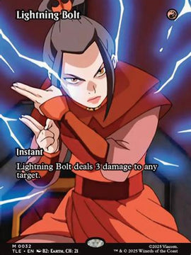 Lightning Bolt (Borderless) (TLE-032) - Avatar: The Last Airbender: Eternal-Legal
