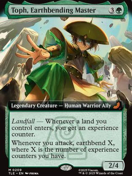 Toph, Earthbending Master (Extended Art) (TLE-209) - Avatar: The Last Airbender: Eternal-Legal