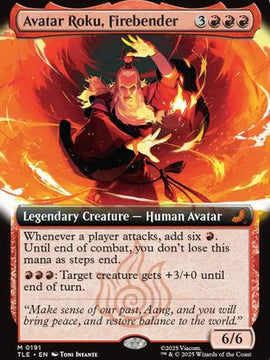 Avatar Roku, Firebender (Extended Art) (TLE-191) - Avatar: The Last Airbender: Eternal-Legal