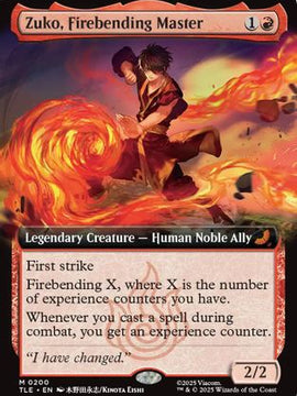 Zuko, Firebending Master (Extended Art) (TLE-200) - Avatar: The Last Airbender: Eternal-Legal Foil