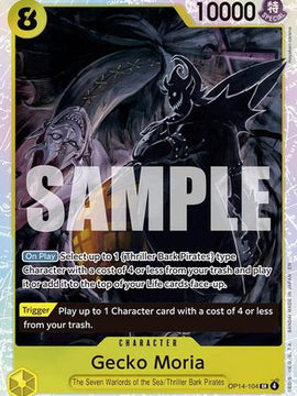 Gecko Moria - OP14-104 (OP14-104) - The Azure Sea's Seven Foil