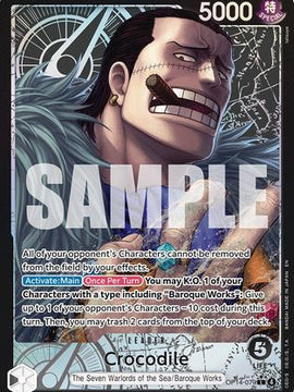 Crocodile - OP14-079 (Alternate Art) (OP14-079) - The Azure Sea's Seven Foil